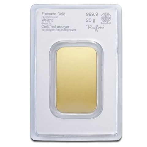 20g Złota Sztabka | Heraeus 20g Złota Sztabka | Heraeus