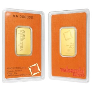 20g Złota Sztabka | Valcambi