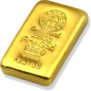 250g Złota Sztabka | Argor-Heraeus | Odlewana
