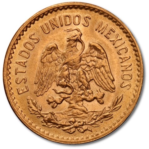 5 Peso Meksyk Hidalgo Złota Moneta | 1905 -1955 5 Peso Meksyk Hidalgo Złota Moneta | 1905 -1955