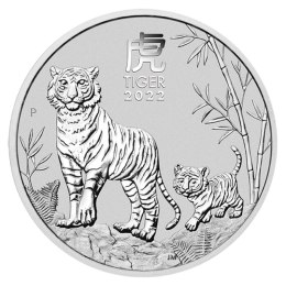 5 Uncji Lunar III Tygrys Srebrna Moneta | 2022