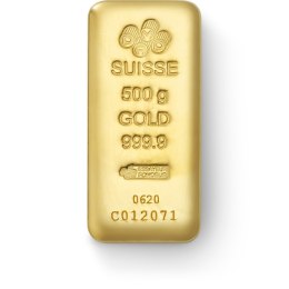 500g Złota Sztabka PAMP Suisse – odlewana z certyfikatem