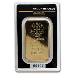 50g Sztabka złota | Argor-Heraeus | Kinebar