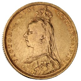 Suweren Królowa Wiktoria Jubileusz Złota Moneta | 1887 - 1893