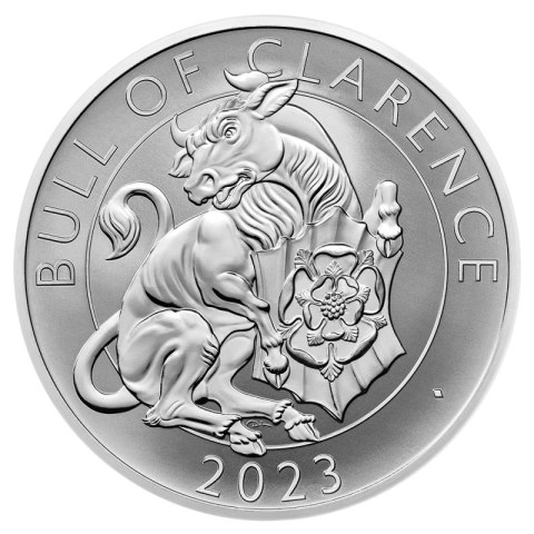 Zestaw dwóch monet 1 oz Tudor Beasts The Bull of Clarence Srebrna Moneta | Proof | 2023 Zestaw dwóch monet 1 oz Tudor Beasts The Bull of Clarence Srebrna Moneta | Proof | 2023