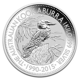 1 Kilogram Kookaburra Srebrna Moneta | Mieszane roczniki