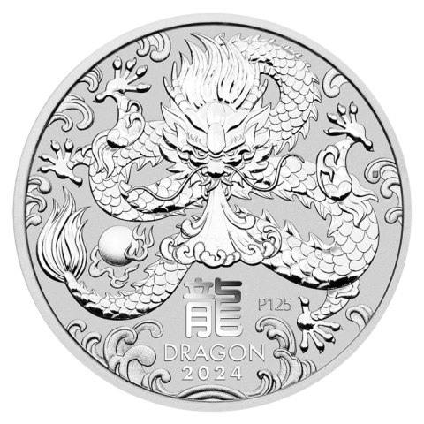 1 kg srebrna moneta Lunar III Rok Smoka 2024 w kapslu ochronnym – Perth Mint 1 kg srebrna moneta Lunar III Rok Smoka 2024 w kapslu ochronnym – Perth Mint