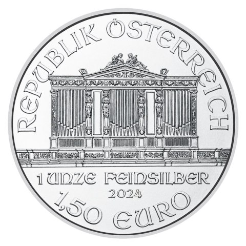 1 Uncja Filharmonicy Wiedeńscy Srebrna Moneta | 2024 1 Uncja Filharmonicy Wiedeńscy Srebrna Moneta | 2024