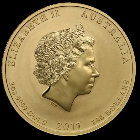 1 Uncja Lunar II Rok Koguta Złota Moneta | 2017 1 Uncja Lunar II Rok Koguta Złota Moneta | 2017