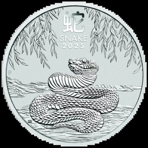 Srebrna moneta 1 oz Lunar III Rok Wąż 2025 - inwestycyjna moneta bulionowa