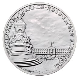 1 Uncja Zabytki Anglii Pałac Buckingham Srebrna Moneta | 2019