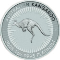 1 oz Australijski Kangur Platynowa Moneta 2025 – przód z wizerunkiem Króla Karola III