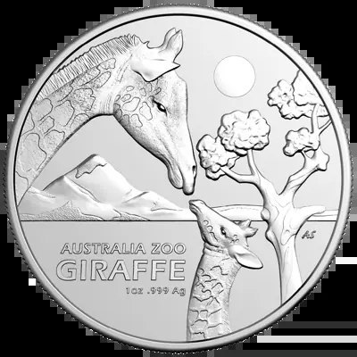 1 oz Żyrafa 2024 srebrna moneta 1 oz Żyrafa 2024 srebrna moneta