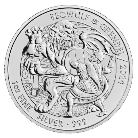 1 oz Beowulf Mity i Legendy Srebrna Moneta | 2024