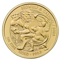 1 oz Beowulf Mity i Legendy Złota Moneta | 2024