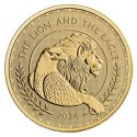 1 oz Brytyjski Lew i Amerykański Orzeł Złota Moneta 2024