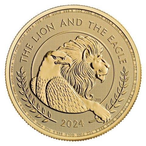 1 oz Brytyjski Lew i Amerykański Orzeł Złota Moneta 2024 1 oz Brytyjski Lew i Amerykański Orzeł Złota Moneta 2024
