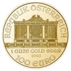 1 oz Filharmonicy Wiedeńscy Złota Moneta 2025 - złoto próby .9999 - inwestycja i kolekcja