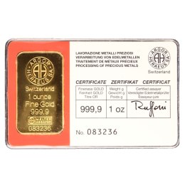 1 oz Gold Bar | Argor-Heraeus | 2nd choice