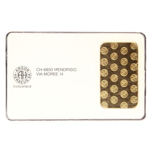 1 oz Gold Bar | Argor-Heraeus | 2nd choice 1 oz Gold Bar | Argor-Heraeus | 2nd choice