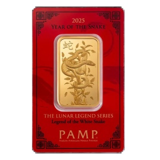 1 oz Legendarne Księżyce Biały Wąż Złoty Sztabka | PAMP | 2025