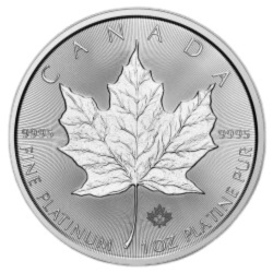 1 oz Liść Klonowy Platynowa Moneta | 2025