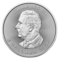 1 oz Liść Klonowy Srebrna Moneta | 2025