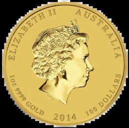 1 oz Lunar II Horse | Gold | 2014
