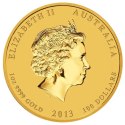 1 oz Lunar II Snake | Gold | 2013