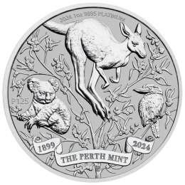 1 oz Perth Mint 125 Rocznica Platynowa Moneta | 2024