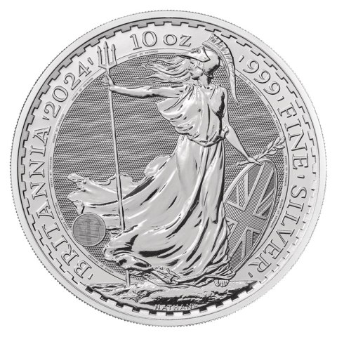 10 oz Britannia Karol III Srebrna Moneta | 2024 10 oz Britannia Karol III Srebrna Moneta | 2024