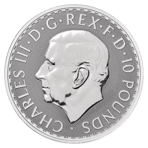 10 oz Britannia Karol III Srebrna Moneta | 2024 10 oz Britannia Karol III Srebrna Moneta | 2024
