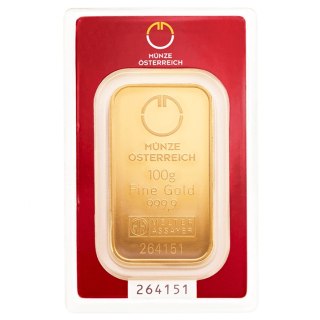 100g Sztabka Złota | Mennica Austriacka