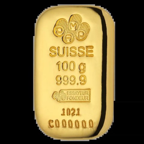 100g Złota Sztabka | PAMP Suisse 100g Złota Sztabka | PAMP Suisse