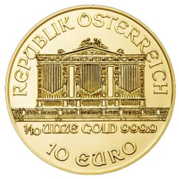 1/10 Uncji Filharmonicy Wiedeńscy Złota Moneta | Mieszane Roczniki