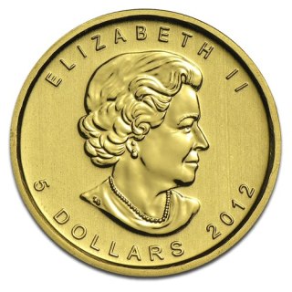 1/10 Uncji Liść Klonowy Złota Moneta | Mieszane Roczniki