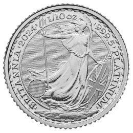 1/10 oz Britannia Karol III Platynowa Moneta | 2024
