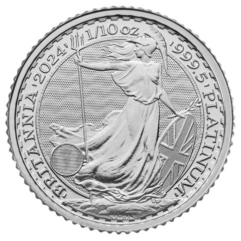 1/10 oz Britannia Karol III Platynowa Moneta | 2024