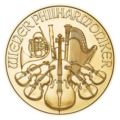 1/25 Uncji Filharmonicy Wiedeńscy Złota Moneta | 2024 1/25 Uncji Filharmonicy Wiedeńscy Złota Moneta | 2024