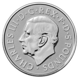 2 oz Bestie Tudorów Jednorożec Srebrna Moneta | 2024