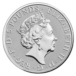 2 oz Tudor Beasts The Lion of England Srebrna Moneta | 2022