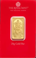 20g Ganesh Sztabka Złota Royal Mint w blistrze – inwestycyjna sztabka złota