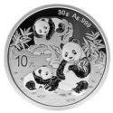 Srebrna moneta 30g Chińska Panda 2025 - inwestycyjna moneta bulionowa, srebro 999/1000, w woreczku ochronnym.