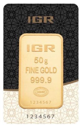 50g złota sztabka Istanbul Gold Refinery – blister z certyfikatem