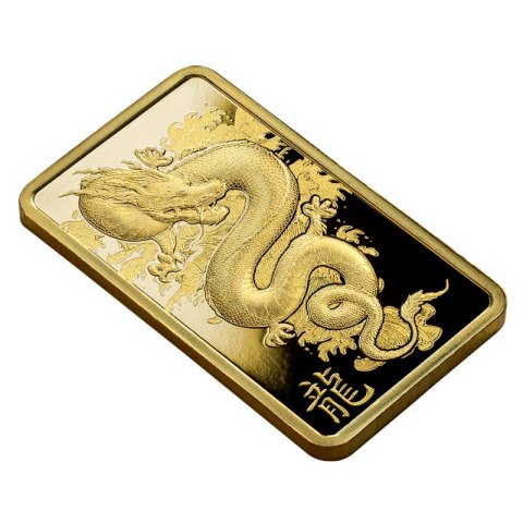 5g PAMP Lunar Legends Azure Smok Złota Sztabka | 2024 5g PAMP Lunar Legends Azure Smok Złota Sztabka | 2024