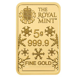 5g Złota Sztabka | Choinka | The Royal Mint