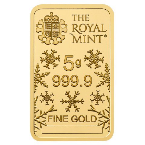 5g Złota Sztabka | Choinka | The Royal Mint 5g Złota Sztabka | Choinka | The Royal Mint