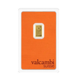 Mini sztabka Valcambi 0,5 g – szwajcarska jakość złota Mini sztabka Valcambi 0,5 g – szwajcarska jakość złota