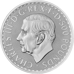 1 Kilogram Britannia Karol III Srebrna Moneta | 2025