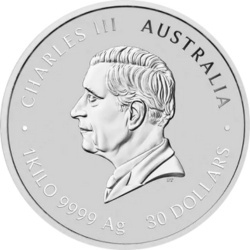 1 kg srebrna moneta Lunar III Rok Węża 2025 w kapslu ochronnym – Perth Mint